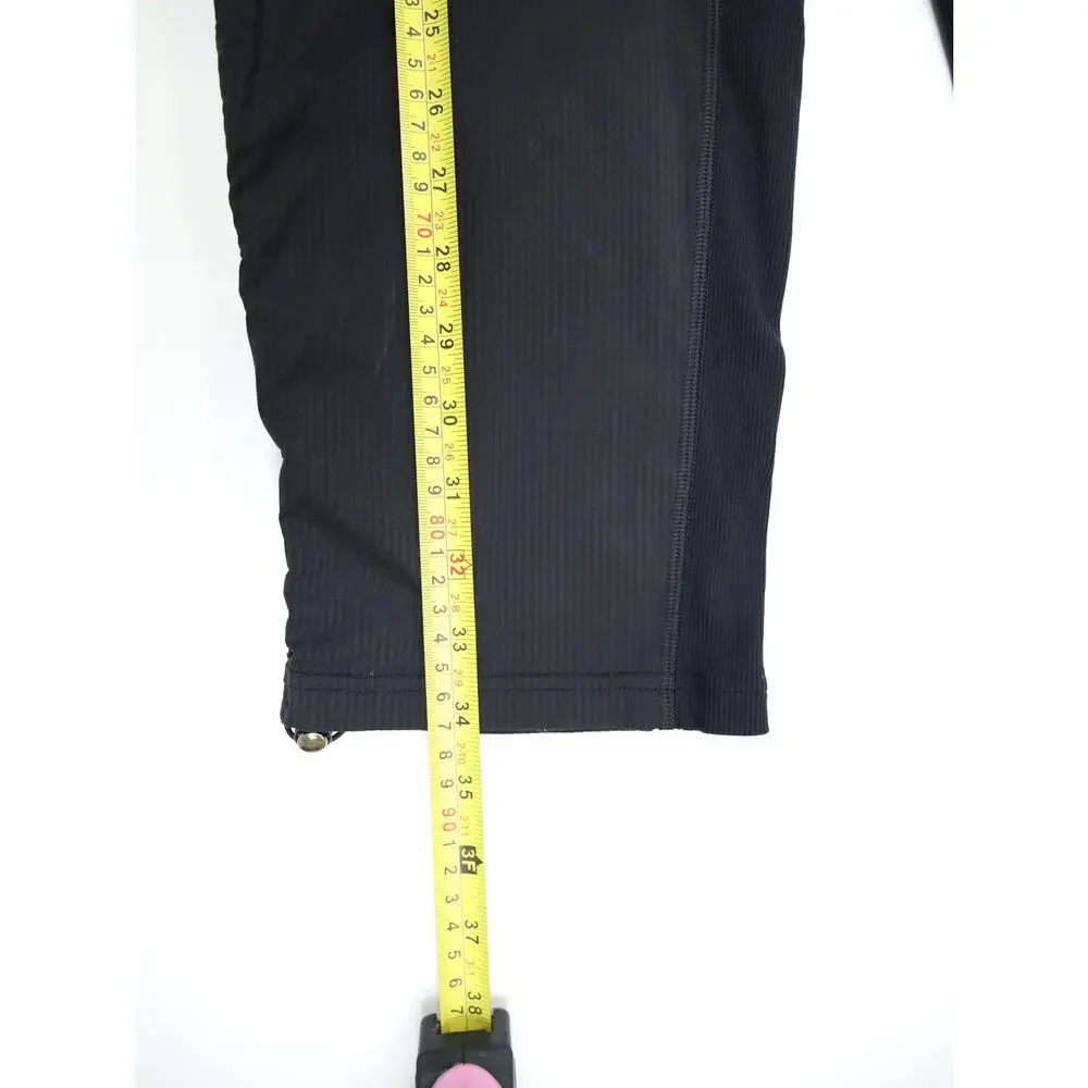 Lululemon Black Woven Jogger Pants 8 Adjustable Hem Minimalist Athleisure Travel - Picture 9 of 12